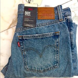 Levi's Classic Blue Skinny Jeans 501